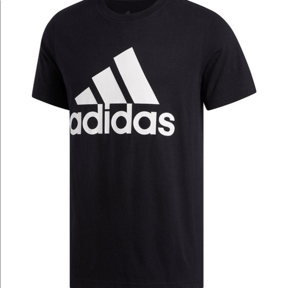 NWT ADIDAS LOGO THE GO TO TEE TSHIRT BLACK AND WHITE LOGO

MEN Size:  LARGE